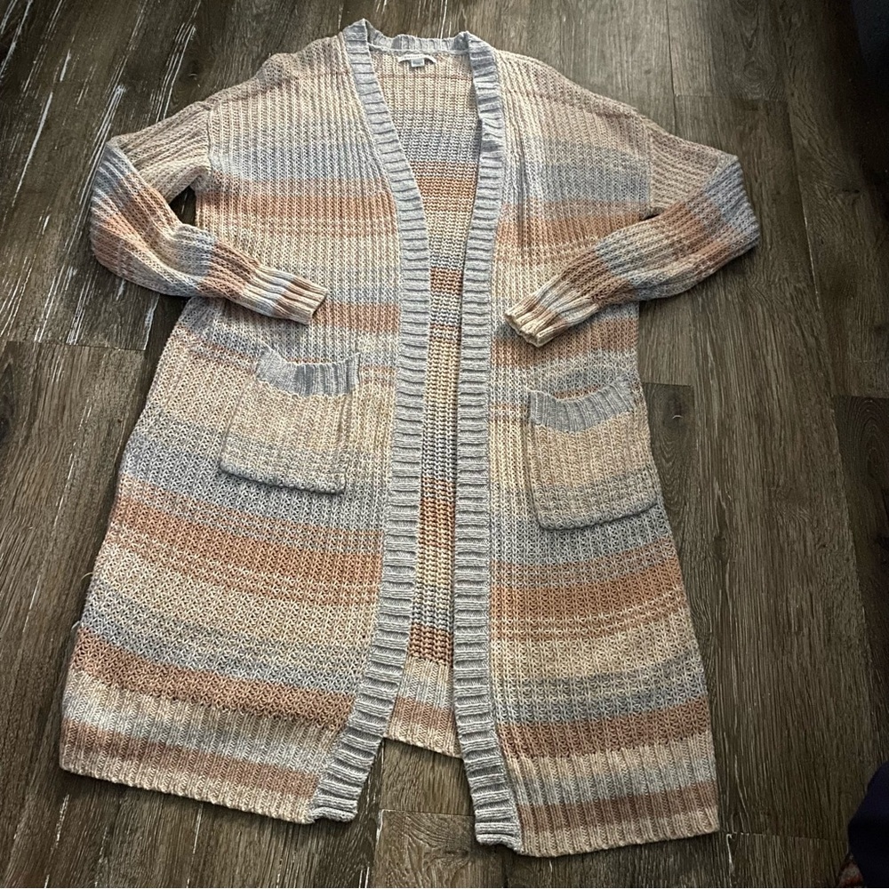 American Eagle Striped Open-Front Cardigan Sweater Women’s Size XSmall